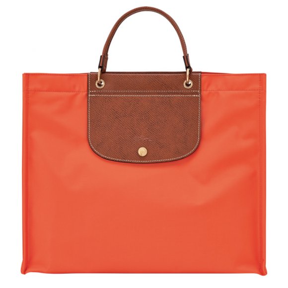 Longchamp |Cabas L Tragetasche Karotte – Canvas |Paprika