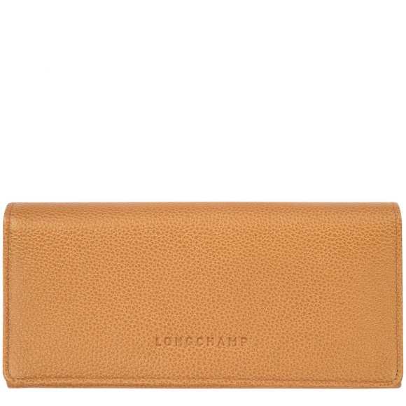 Longchamp |Le Foulonn Continental Geldbörse Walnuss - Leder |Walnuss