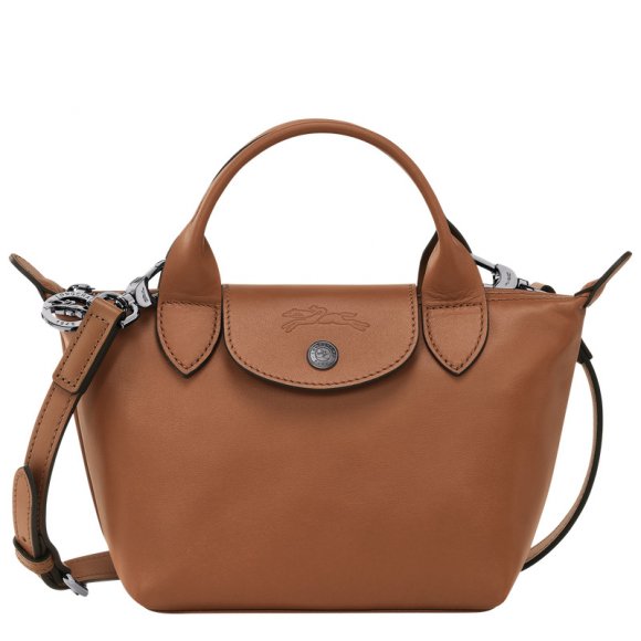 Longchamp |Le Pliage Xtra XS Handtasche Cognac – Leder |Cognac