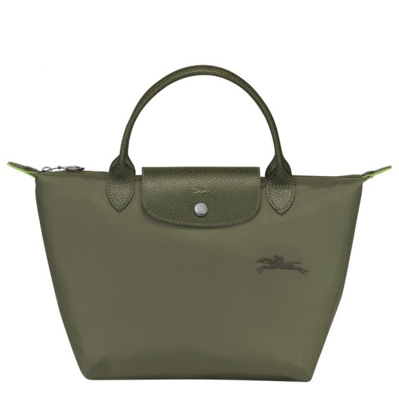 Longchamp |Le Pliage Grüne Handtasche S Forest – Recyceltes Canvas |Forest