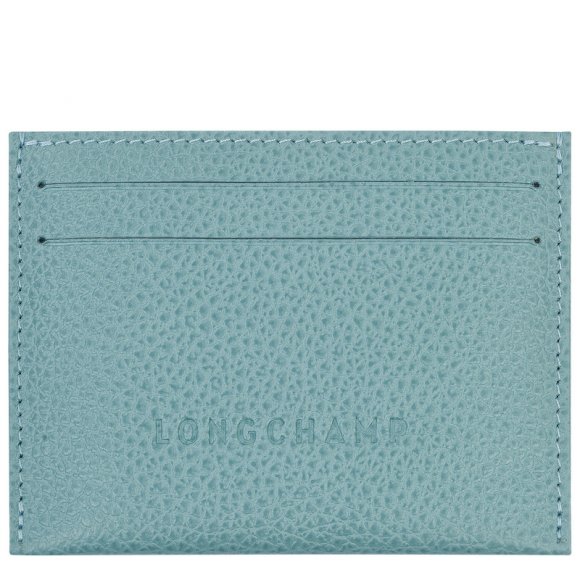 Longchamp |Le Foulonn Kartenetui Eukalyptus – Leder |Eukalyptus