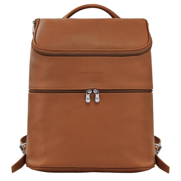 Longchamp |Le Foulonn Rucksack Karamell – Leder |Karamell