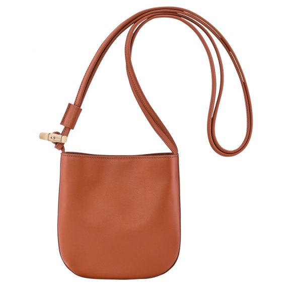 Longchamp |Le Roseau S Umhängetasche Bark – Leder |Rinde