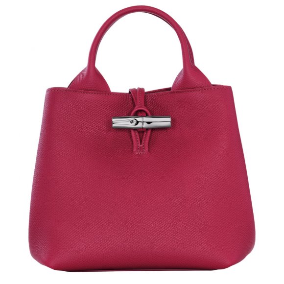 Longchamp |Le Roseau S Handtasche Rote Bete – Leder |Rote Bete
