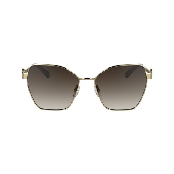 Longchamp |Sonnenbrille Gold/Braun – Metall |Gold/Braun