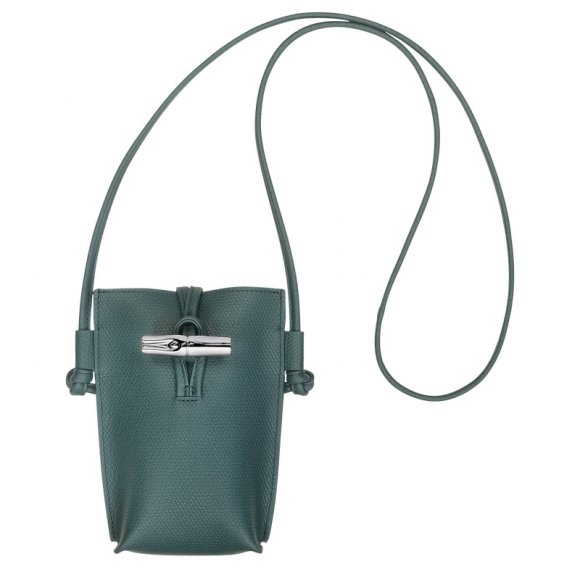 Longchamp |Le Roseau Handyhülle, Leder, Cedar