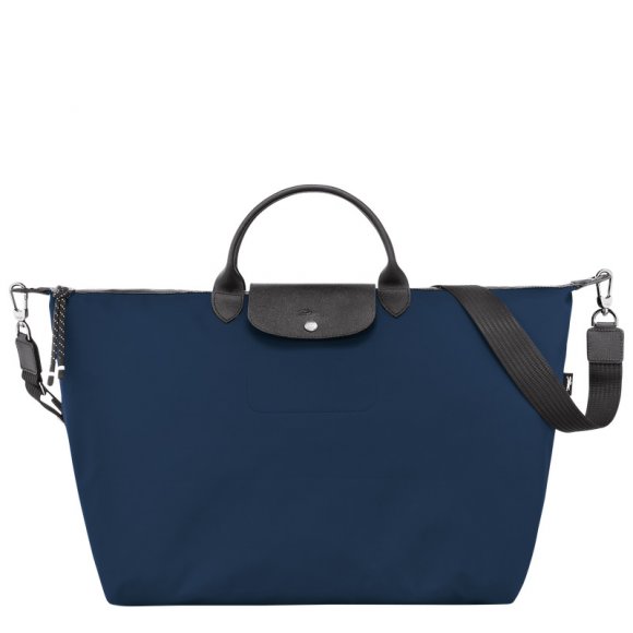 Longchamp |Le Pliage Energy L Reisetasche Marineblau – Recyceltes Canvas |Marineblau