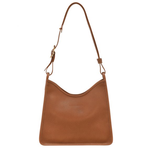Longchamp |Le Foulonn M Hobo-Tasche Karamell – Leder |Karamell