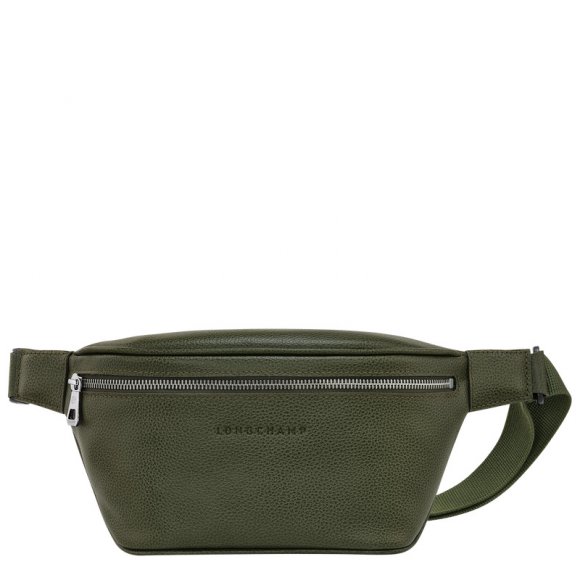 Longchamp |Le Foulonn M Gürteltasche Khaki – Leder |Khaki