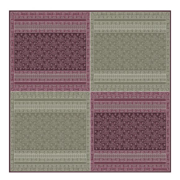 Longchamp |Stola „Baum des Lebens", Aubergine – SONSTIGES |Aubergine