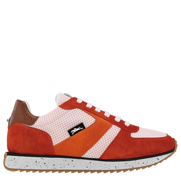 Longchamp |Le Pliage Grüne Sneakers Tomate – Leder |Tomate