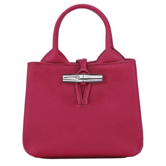 Longchamp |Le Roseau XS Handtasche Beetroot – Leder |Beetroot