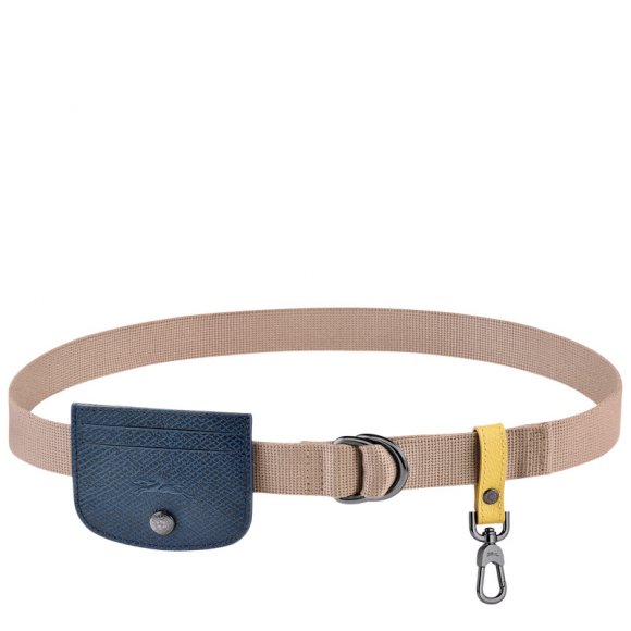 Longchamp |Re-play Ceinture Damengürtel, Ton – Canvas |Ton