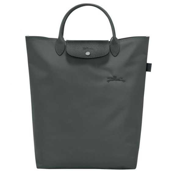 Longchamp |Le Pliage Grüne M Tragetasche Graphit – Canvas |Graphit