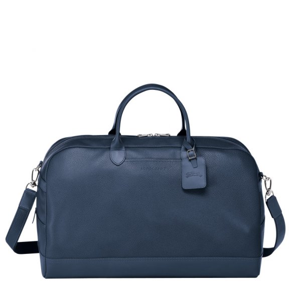 Longchamp |Le Foulonn L Reisetasche Marineblau – Leder |Marineblau