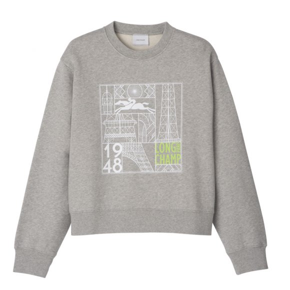 Longchamp |Sweatshirt Grau – Jersey |Grau
