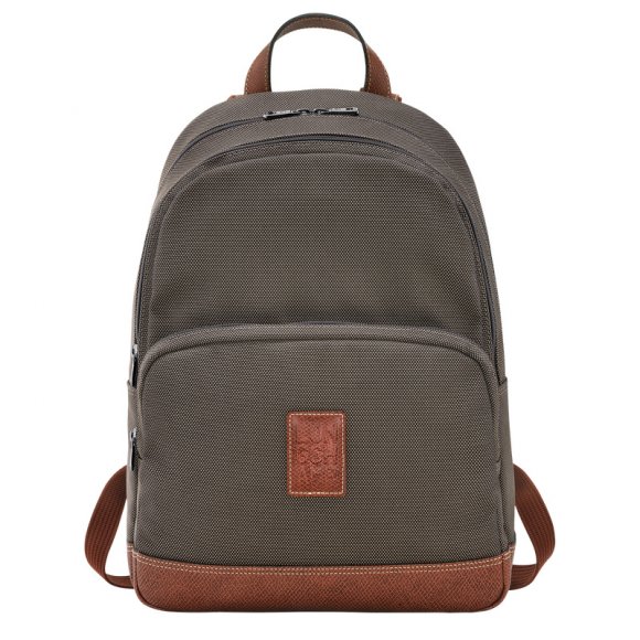 Longchamp |Boxford Rucksack Braun – Recyceltes Canvas |Braun