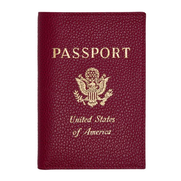 Longchamp |Le Foulonn Reisepasshülle, Beetroot – Leder |Beetroot