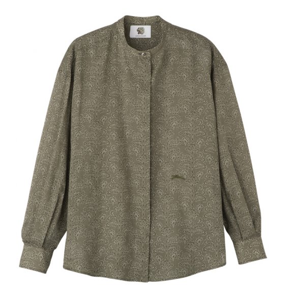 Longchamp |Hemd Laurel – Bedruckter Schleier |Laurel