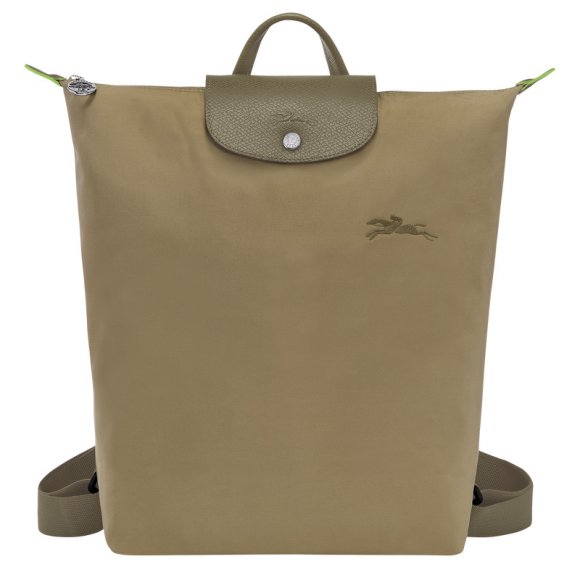 Longchamp |Le Pliage Grüner M Rucksack Artischocke – Canvas |Artischocke