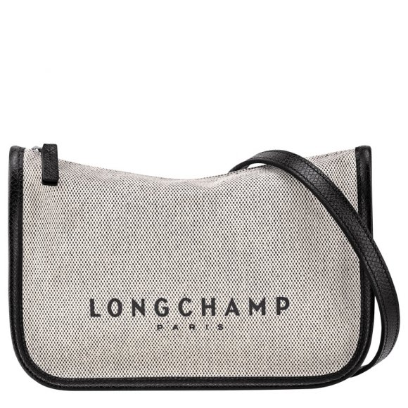 Longchamp |Essential S Umhängetasche, Ecru – Canvas |Ecru