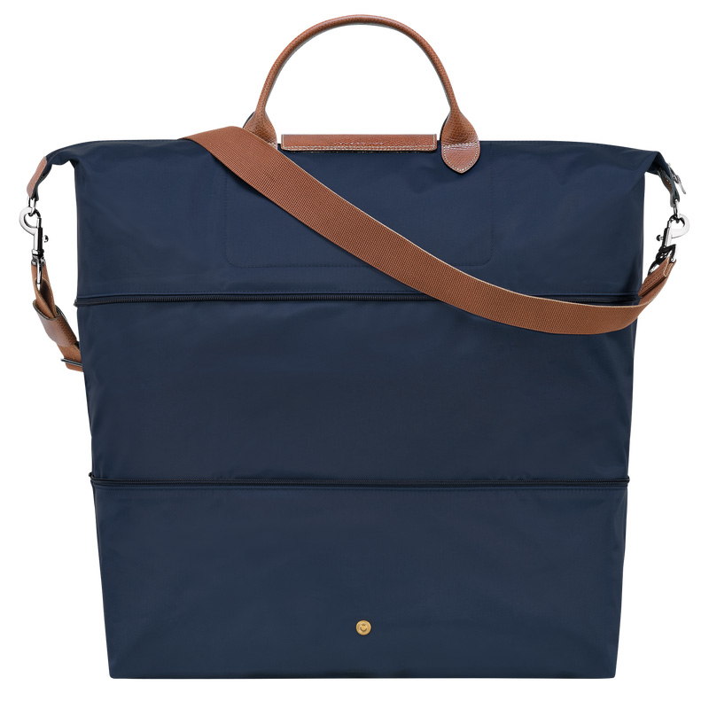 Longchamp |Le Pliage Original Reisetasche, erweiterbar, Marineblau – Recyceltes Canvas |Marineblau