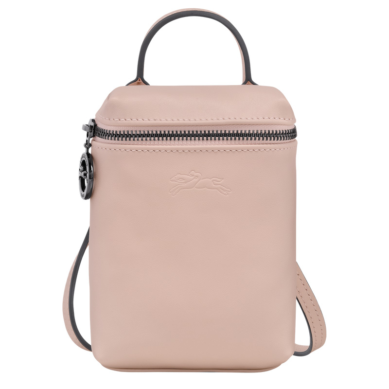 Longchamp |Le Pliage Xtra XS Umhängetasche Nude – Leder |Nude