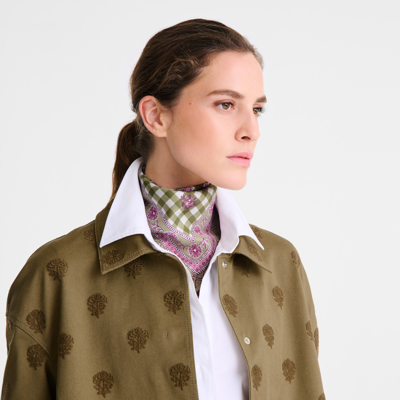 Longchamp |Seidenschal „The Bucolic Escapade\" 50 Artischocke – SONSTIGES |Artischocke