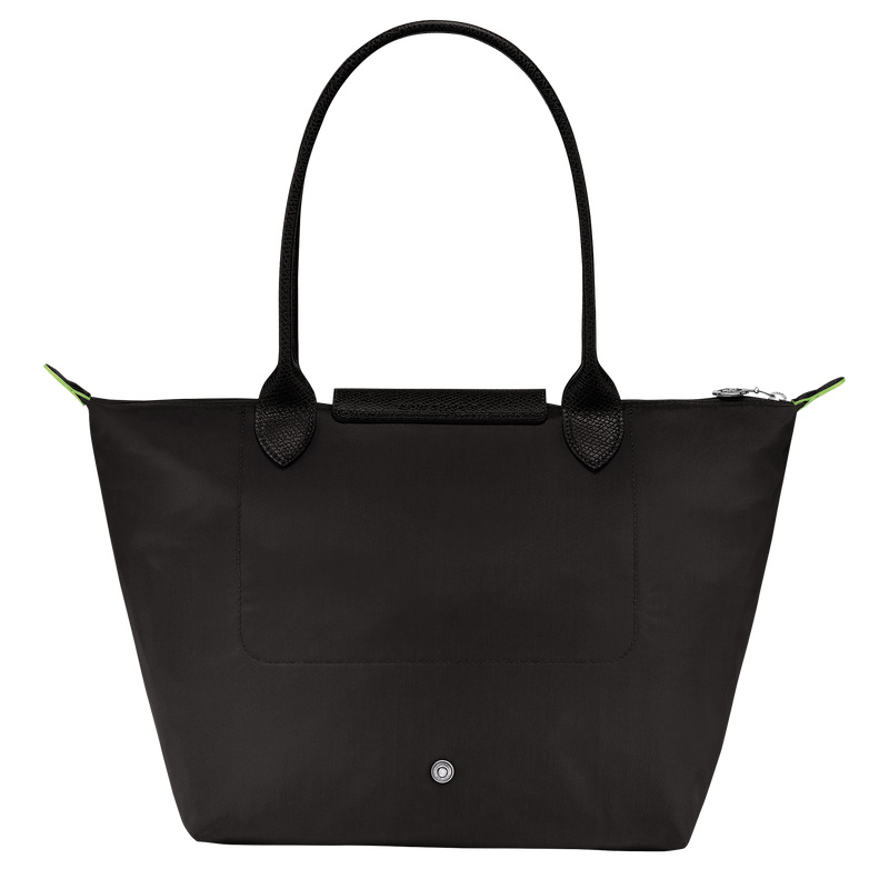Longchamp |Le Pliage Green M Tote Bag Schwarz – Recyceltes Canvas |Schwarz