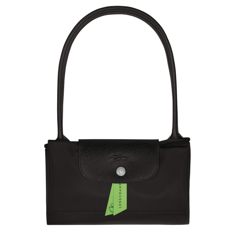 Longchamp |Le Pliage Green M Tote Bag Schwarz – Recyceltes Canvas |Schwarz