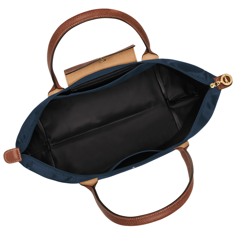 Longchamp |Le Pliage Original L Tote Bag, Marineblau – Recyceltes Canvas |Marineblau