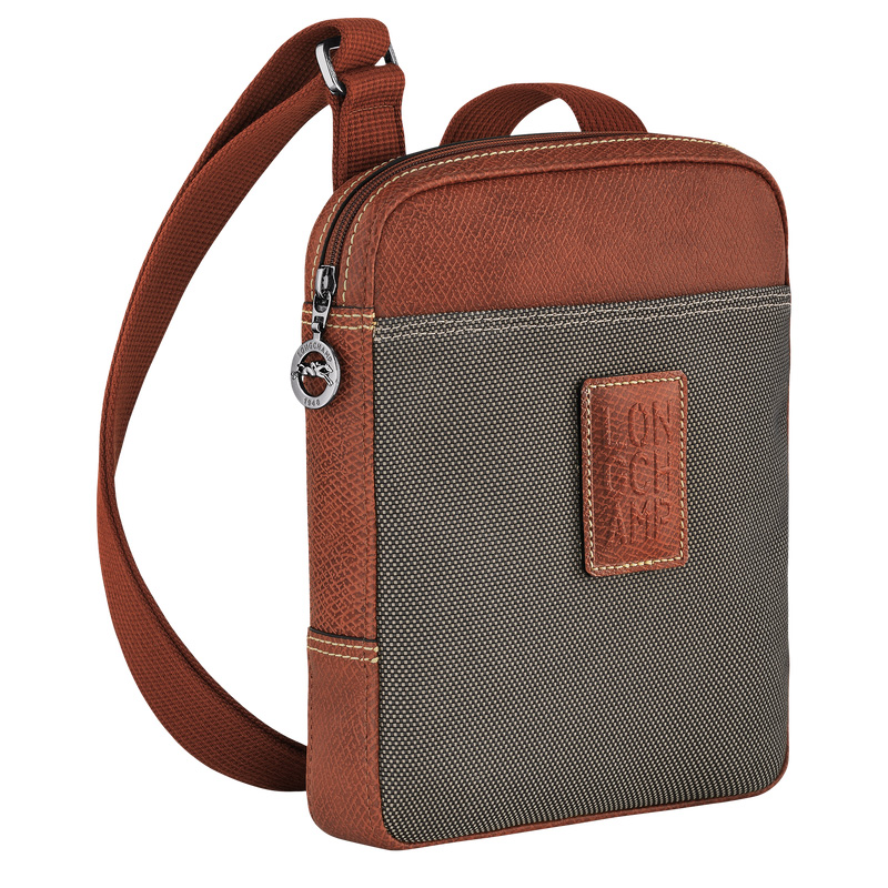 Longchamp |Boxford XS Umhängetasche Braun – Recyceltes Canvas |Braun