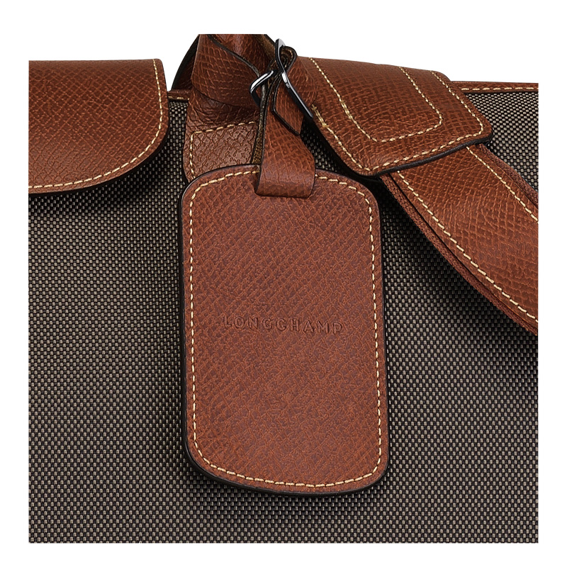 Longchamp |Boxford XL Reisetasche Braun – Recyceltes Canvas |Braun