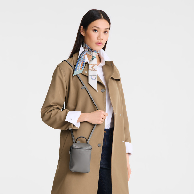 Longchamp |Le Pliage Xtra XS Umhängetasche Turtledove - Leder |Turteltaube