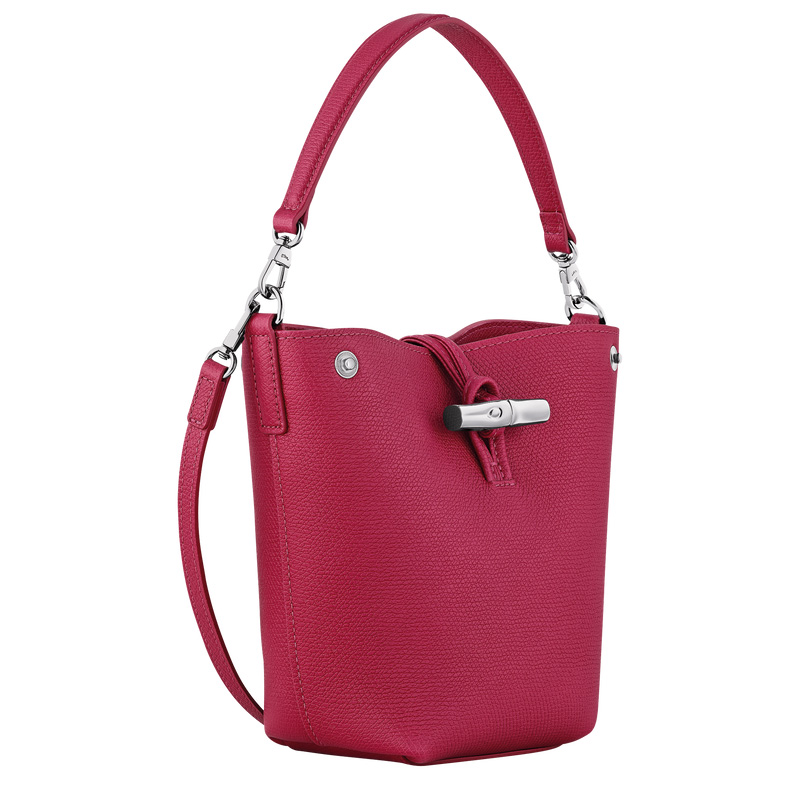 Longchamp |Le Roseau XS Beuteltasche, Beetroot – Leder |Beetroot