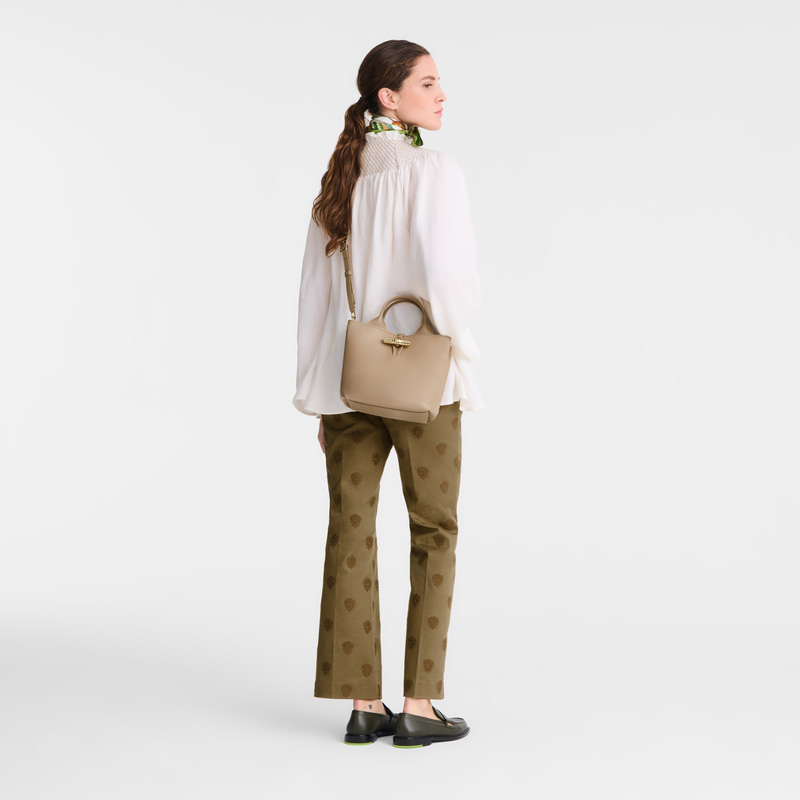 Longchamp |Le Roseau S Handtasche Root – Leder |Root