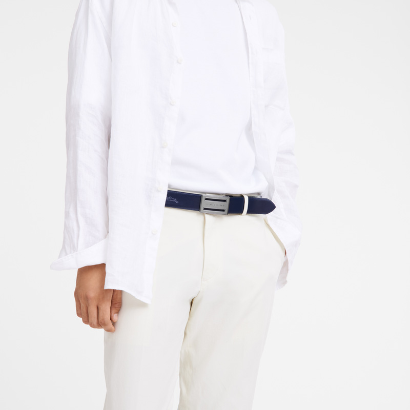 Longchamp |Delta Box Schwarz/Marineblau – Leder |Schwarz/Marineblau