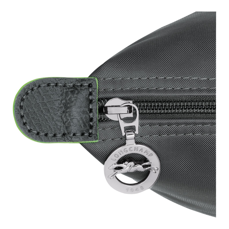 Longchamp |Le Pliage Grüner M Rucksack Graphit – Canvas |Graphit