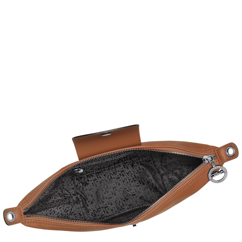 Longchamp |Le Pliage Xtra XS Umhängetasche Cognac – Leder |Cognac