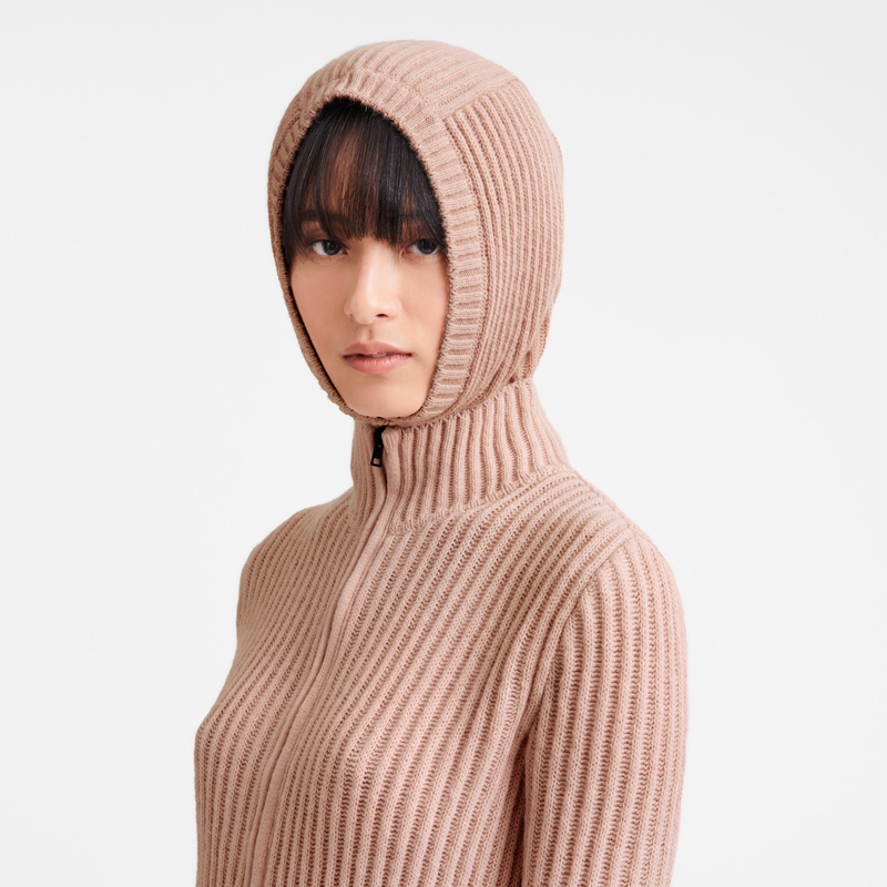 Longchamp |Balaclava Nude – Strick |Hautfarben Longchamp |Balaclava Nude – Strick |Hautfarben
