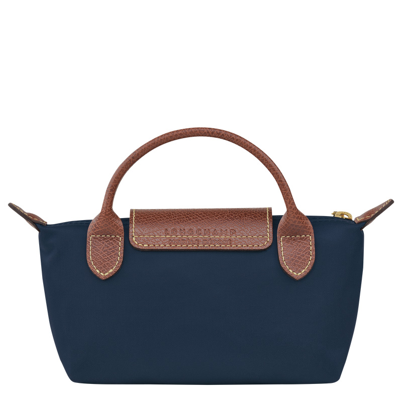 Longchamp |Le Pliage Original Tasche mit Tragegriff, Marineblau – Recyceltes Canvas |Marineblau