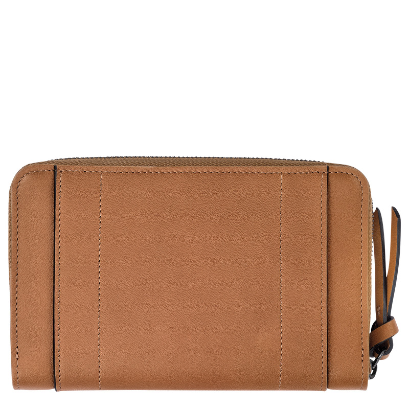 Longchamp |3D Geldbörse Natur – Leder |Natur