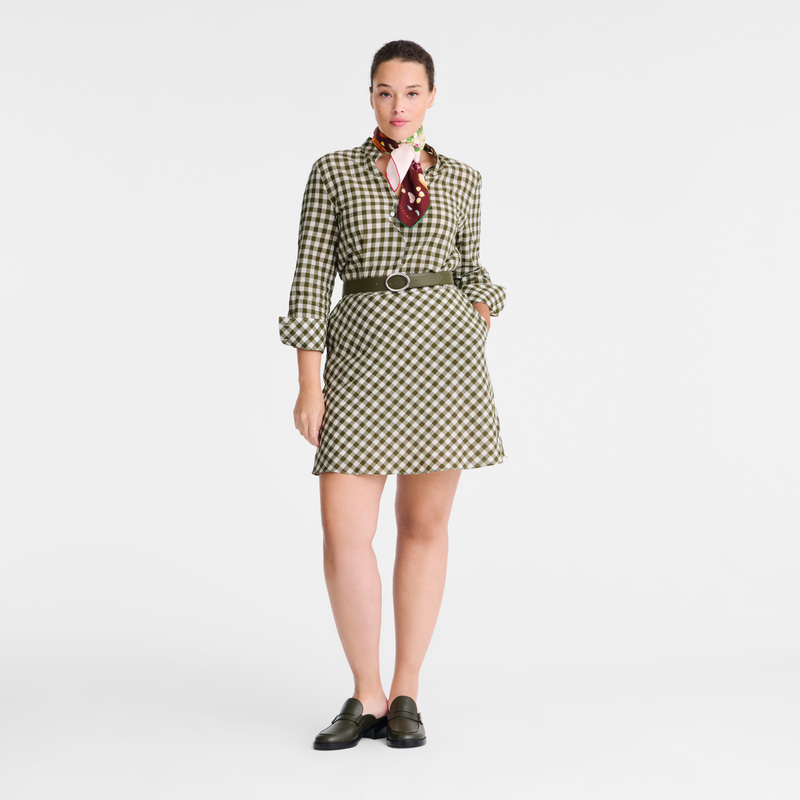 Longchamp |Kleid Artischocke – Vichy-Jacquard |Artischocke Longchamp |Kleid Artischocke – Vichy-Jacquard |Artischocke