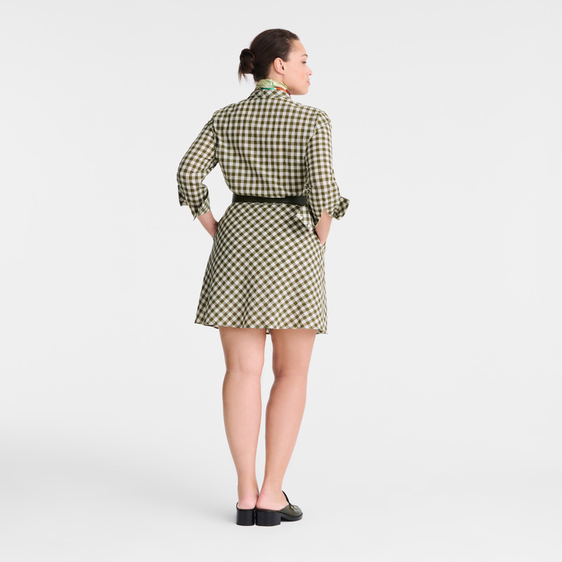 Longchamp |Kleid Artischocke – Vichy-Jacquard |Artischocke Longchamp |Kleid Artischocke – Vichy-Jacquard |Artischocke