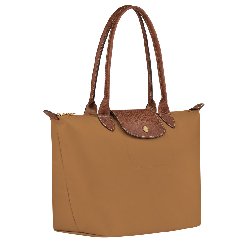 Longchamp |Le Pliage Original M Tragetasche Rehbraun – Recyceltes Canvas |Rehbraun