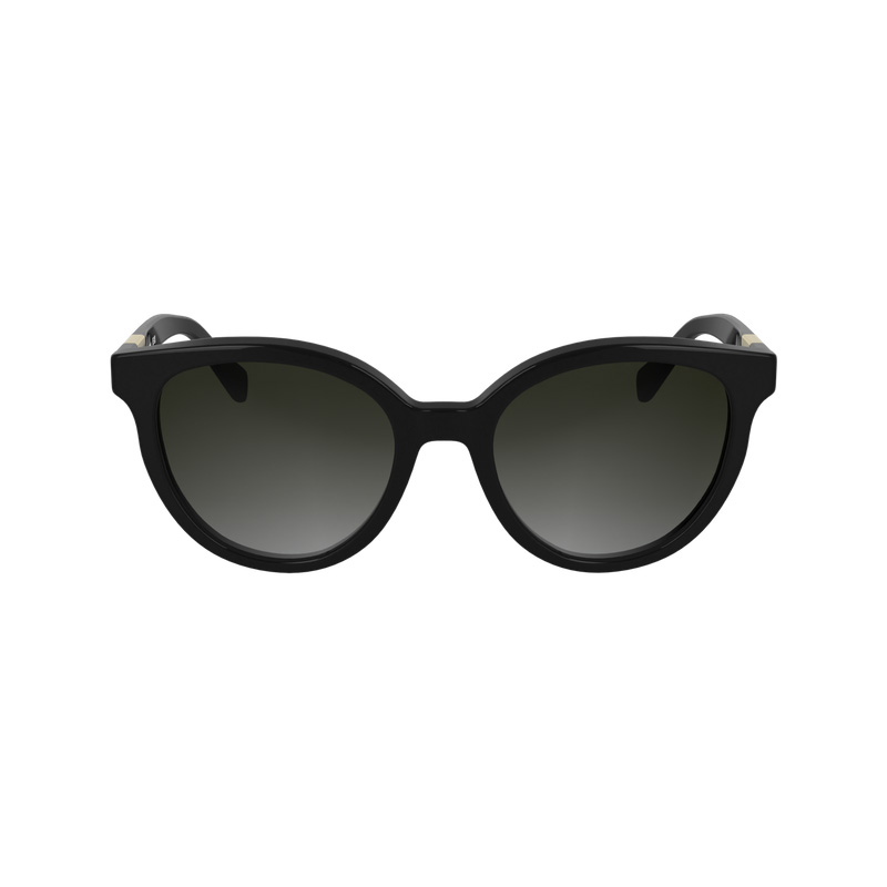 Longchamp |Sonnenbrille Schwarz – Acetat |Schwarz