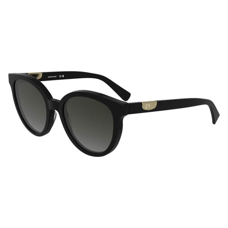 Longchamp |Sonnenbrille Schwarz – Acetat |Schwarz