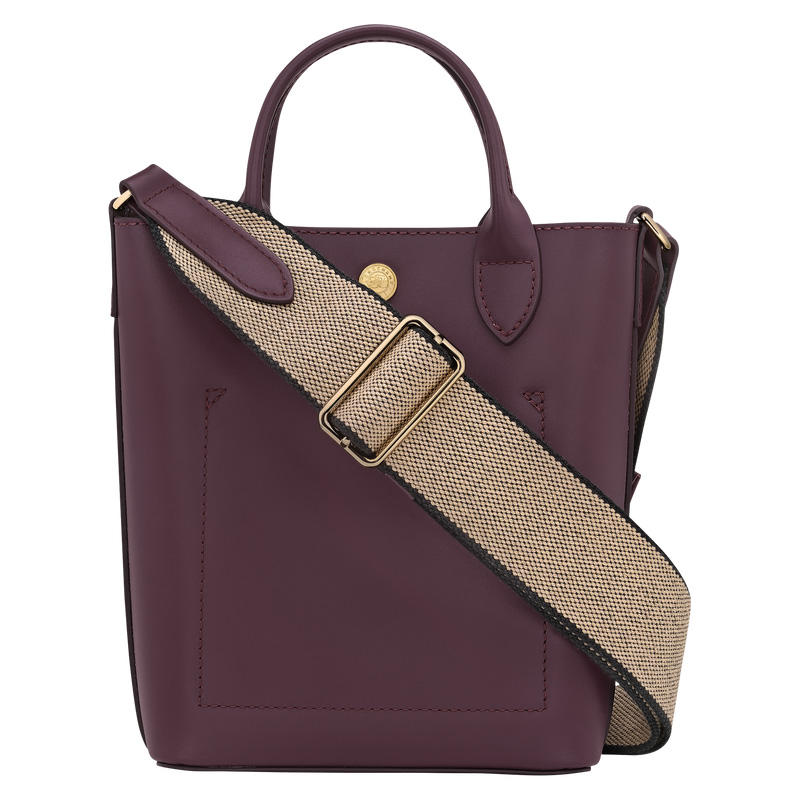 Longchamp |Pure XS Tote Bag Aubergine – Leder |Aubergine