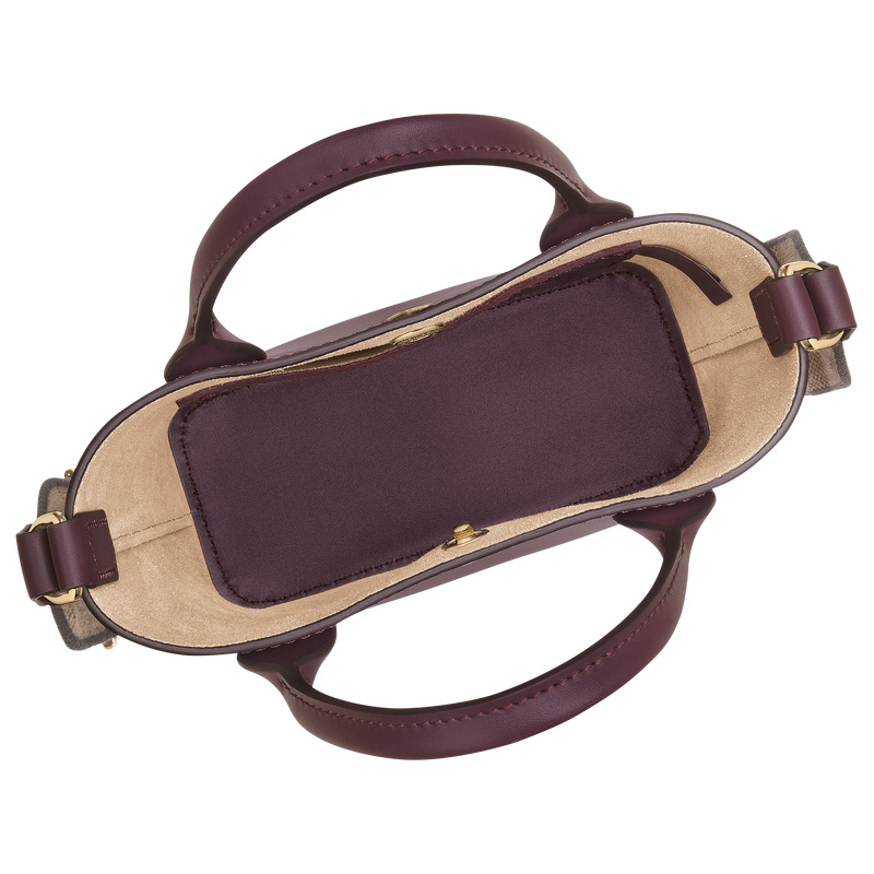 Longchamp |Pure XS Tote Bag Aubergine – Leder |Aubergine