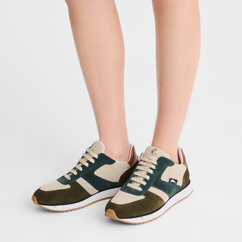 Longchamp |Le Pliage Grüne Sneakers Zeder - Leder |Zeder
